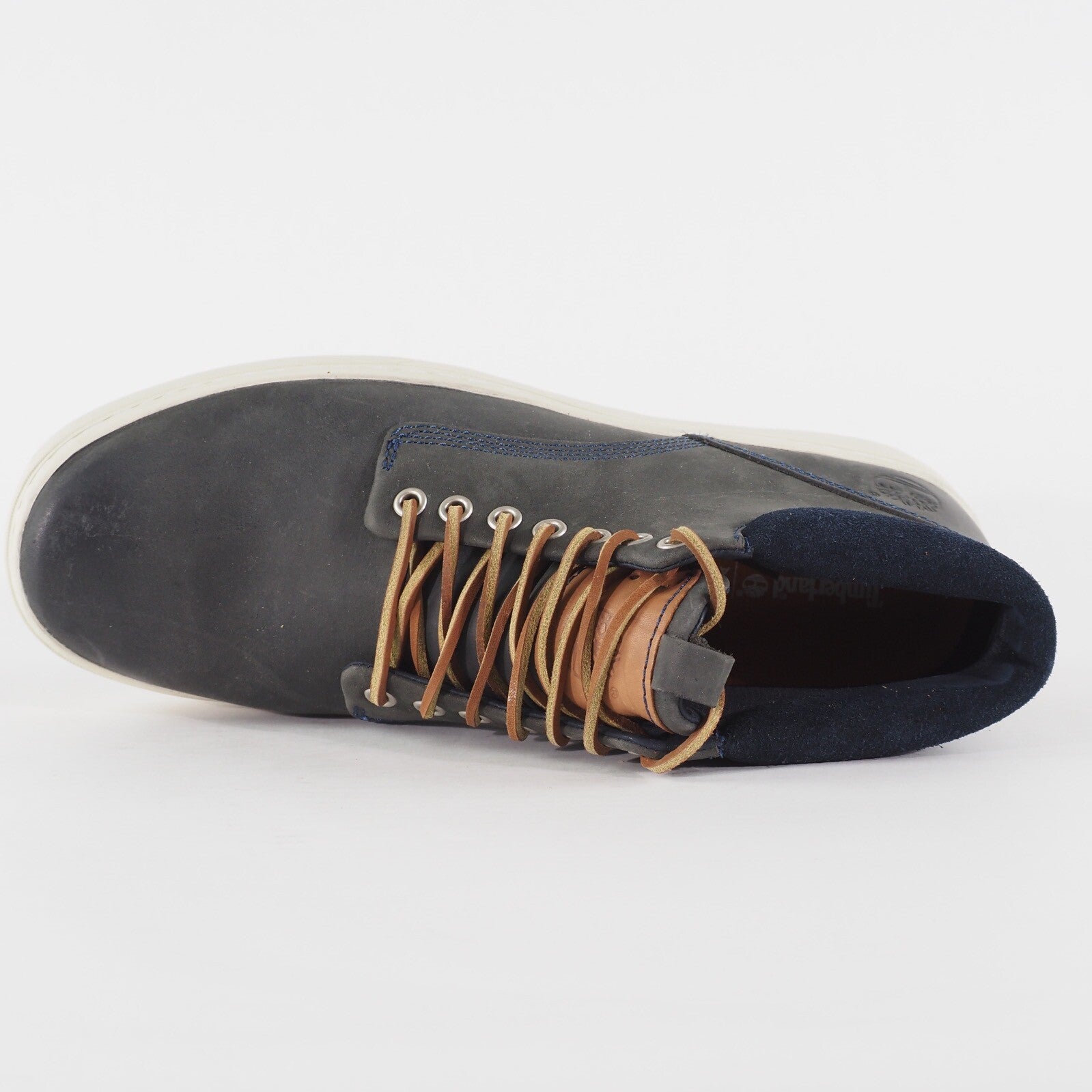 Mens Timberland EK Cupsole 5917R Navy Leather Lace Walking Chukka Casual Boots