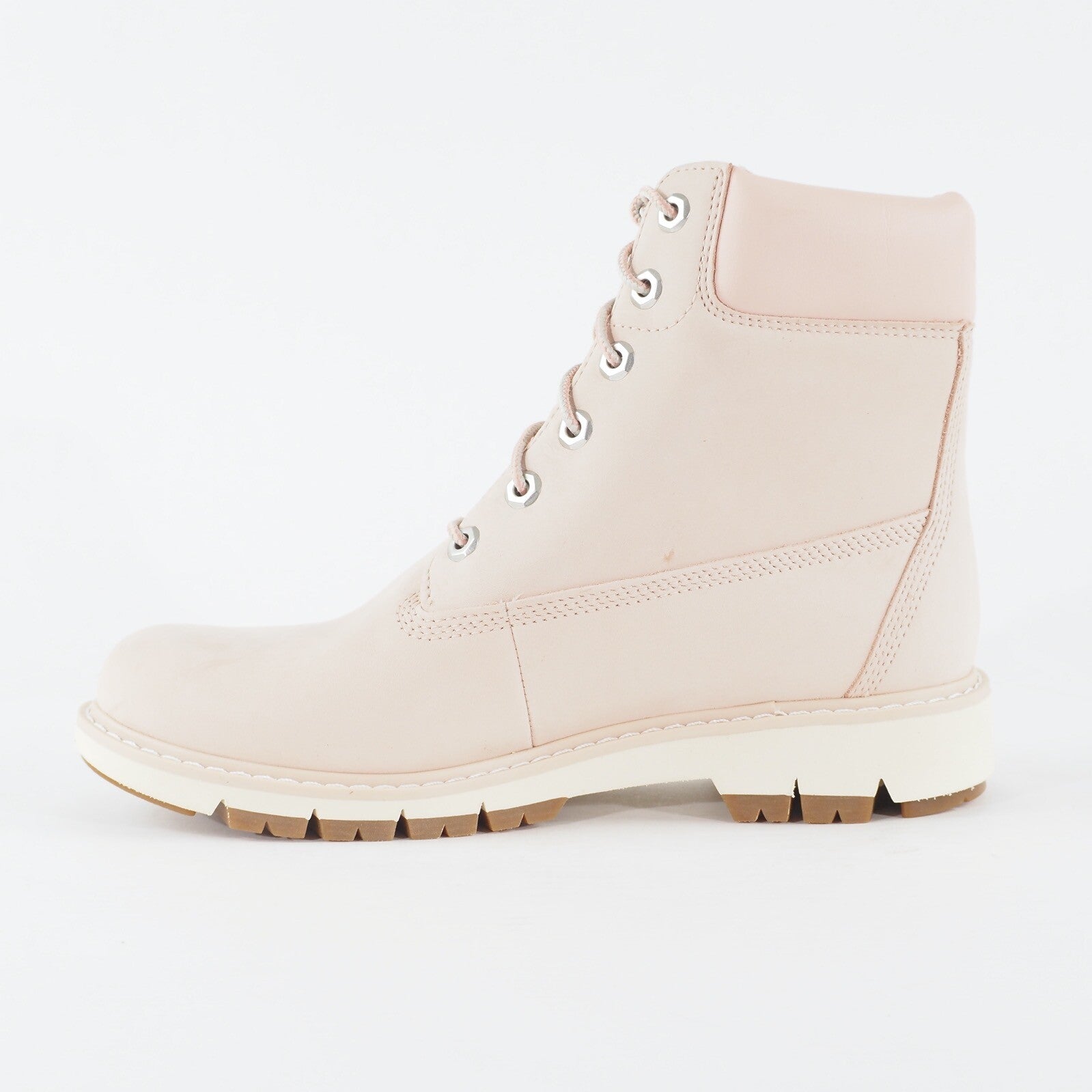 Womens Timberland Lucia Way 6inch A22Q2 Pink Leather Waterproof Ankle Boots