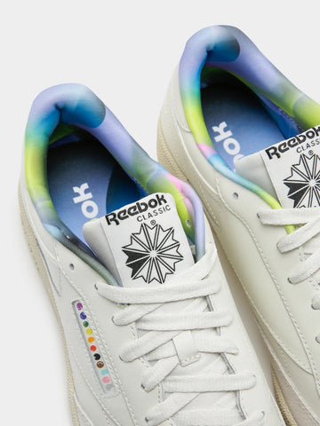 Unisex Reebok Club C 85 Leather Cream ID9425 Casual Walking Lace Up Trainers