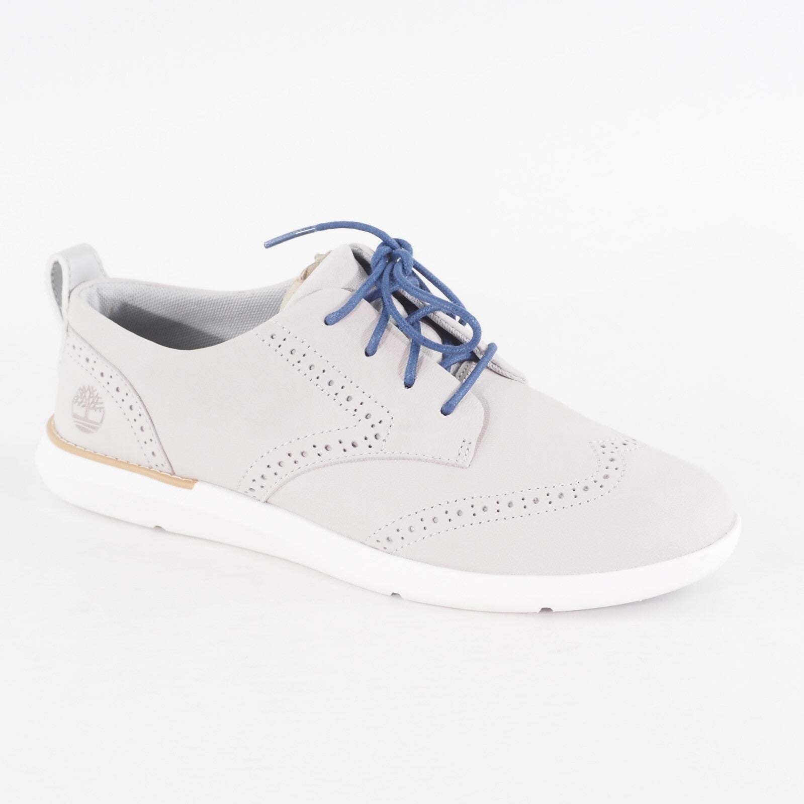 Womens Timberland Bradenton Oxford A25VA Light Grey Nubuck Leather Casual Shoes