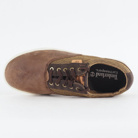 Mens Timberland EK Fulk Oxford 6807A Medium Brown Leather Lace Up Casual Shoes