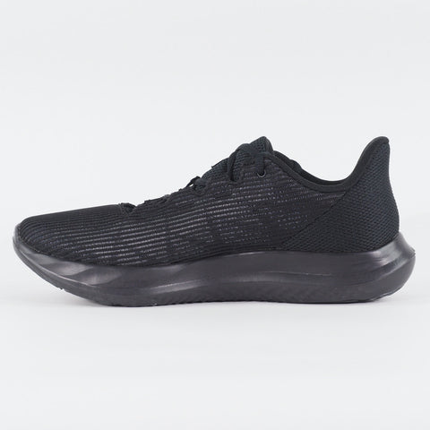 Womens Under Armour Charged Speed Swift Black Mesh Running Walking Trainers