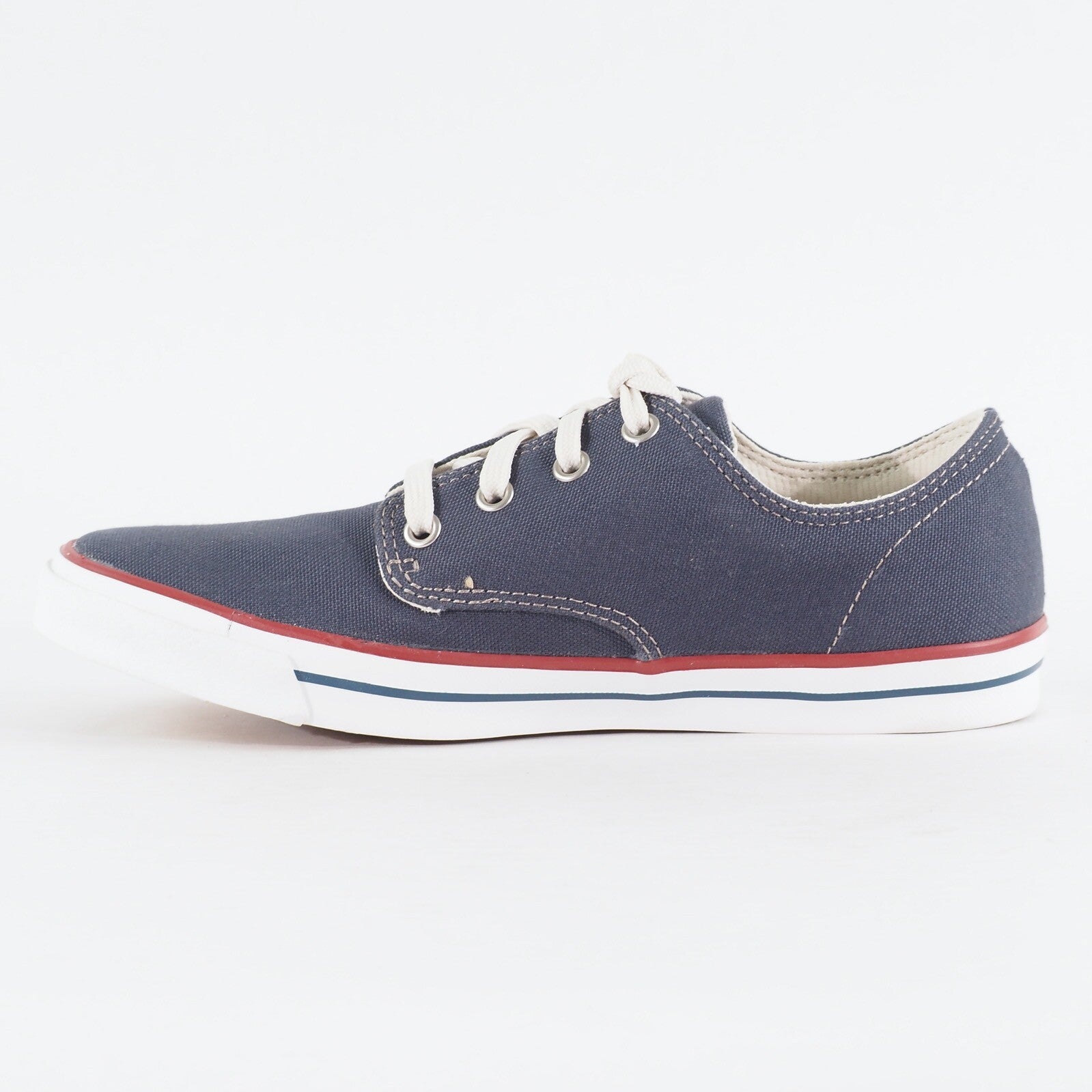 Mens Timberland EK Hook Camp 4 Eyed 5259A Navy Canvas Lace Up Low Casual Shoes