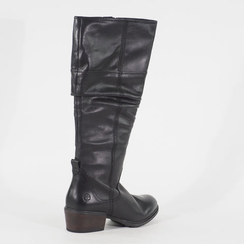 Womens Timberland Sutherlin Bay Tall A1T33 Black Leather Side Zip Walking Boots