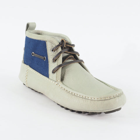 Mens Cole Haan Air Grant 2 Eye C09955 Sage Blue Leather Canvas Chukka Boots