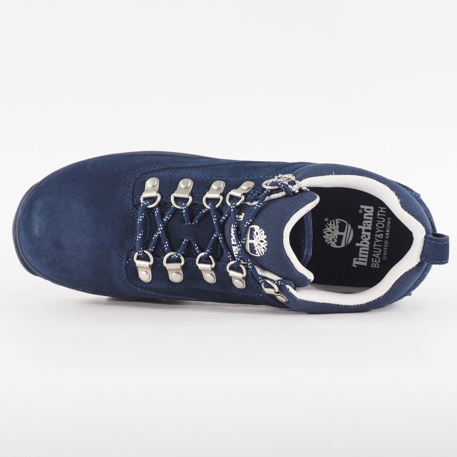 Mens Timberland Euro Hiker Low A689K Navy Leather Lace Up Hiking Walking Shoes