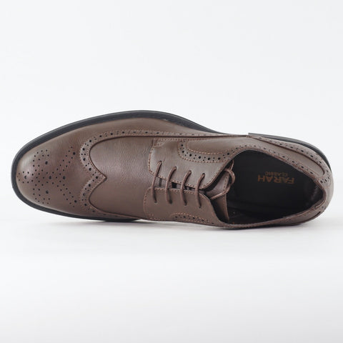 Mens Farah Classic Sherbourne FAC0008 Dark Brown Leather Lace Up Formal Shoes