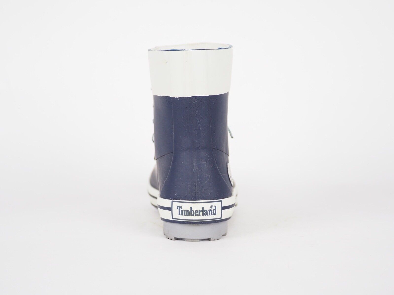 Boys Girls Timberland Classic Rain 81923 Navy Wellingtons Lace Up Rain Wellies