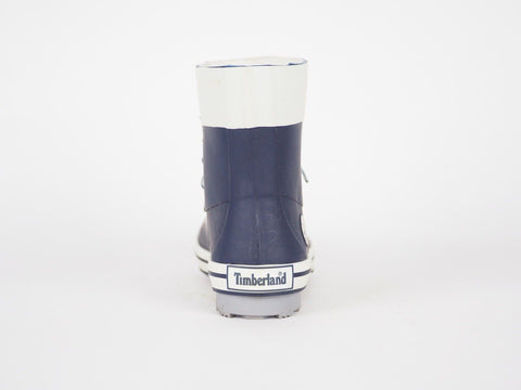 Boys Girls Timberland Classic Rain 81923 Navy Wellingtons Lace Up Rain Wellies