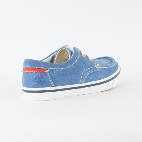 Mens Timberland EK Hookset Camp 5716R Medium Blue Canvas Lace Up Casual Shoes