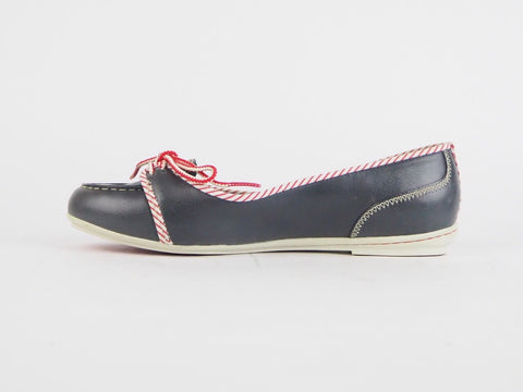Womens Timberland Ek Belle Island 24647 Leather Lace Up Black Casual Loafers