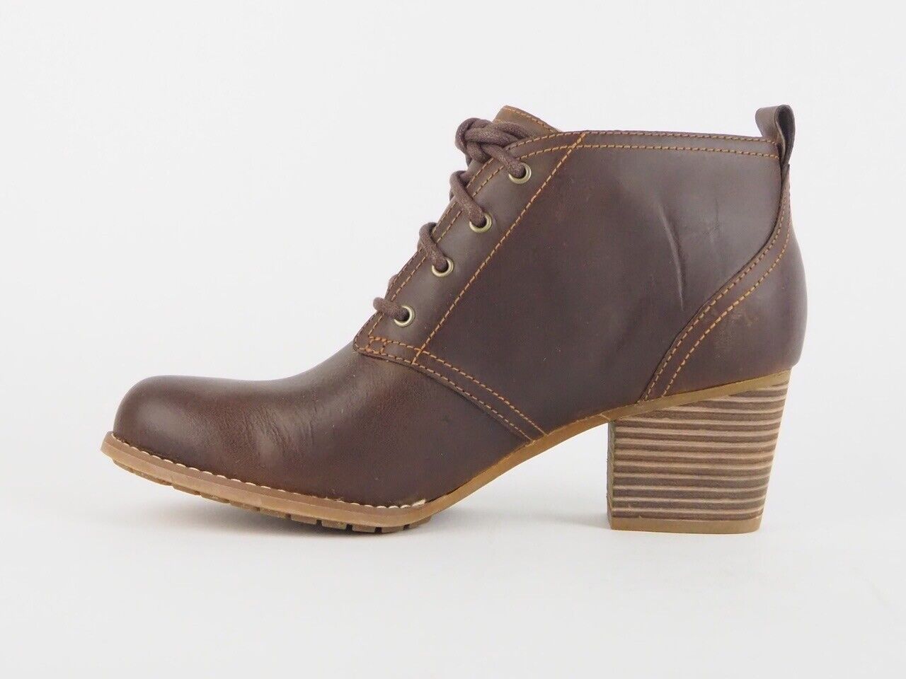 Womens Timberland Earthkeepers Birchmont Lace Chukka 8628R Leather Brown Boots