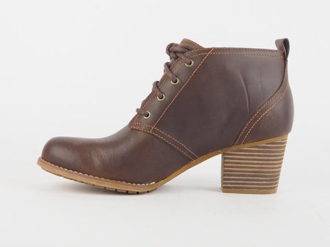 Womens Timberland Earthkeepers Birchmont Lace Chukka 8628R Leather Brown Boots