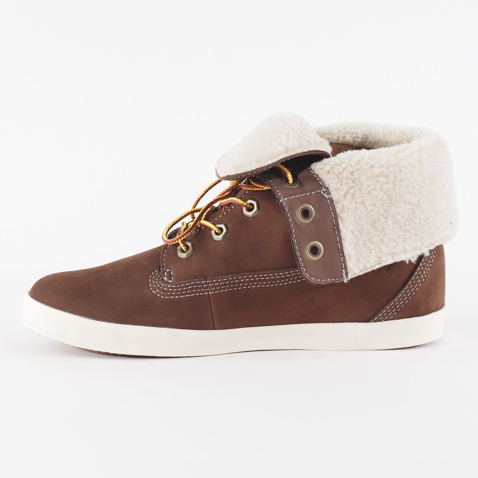 Womens Timberland Glastenbury 8646A Brown Lace Up Leather Walking Folding Boots