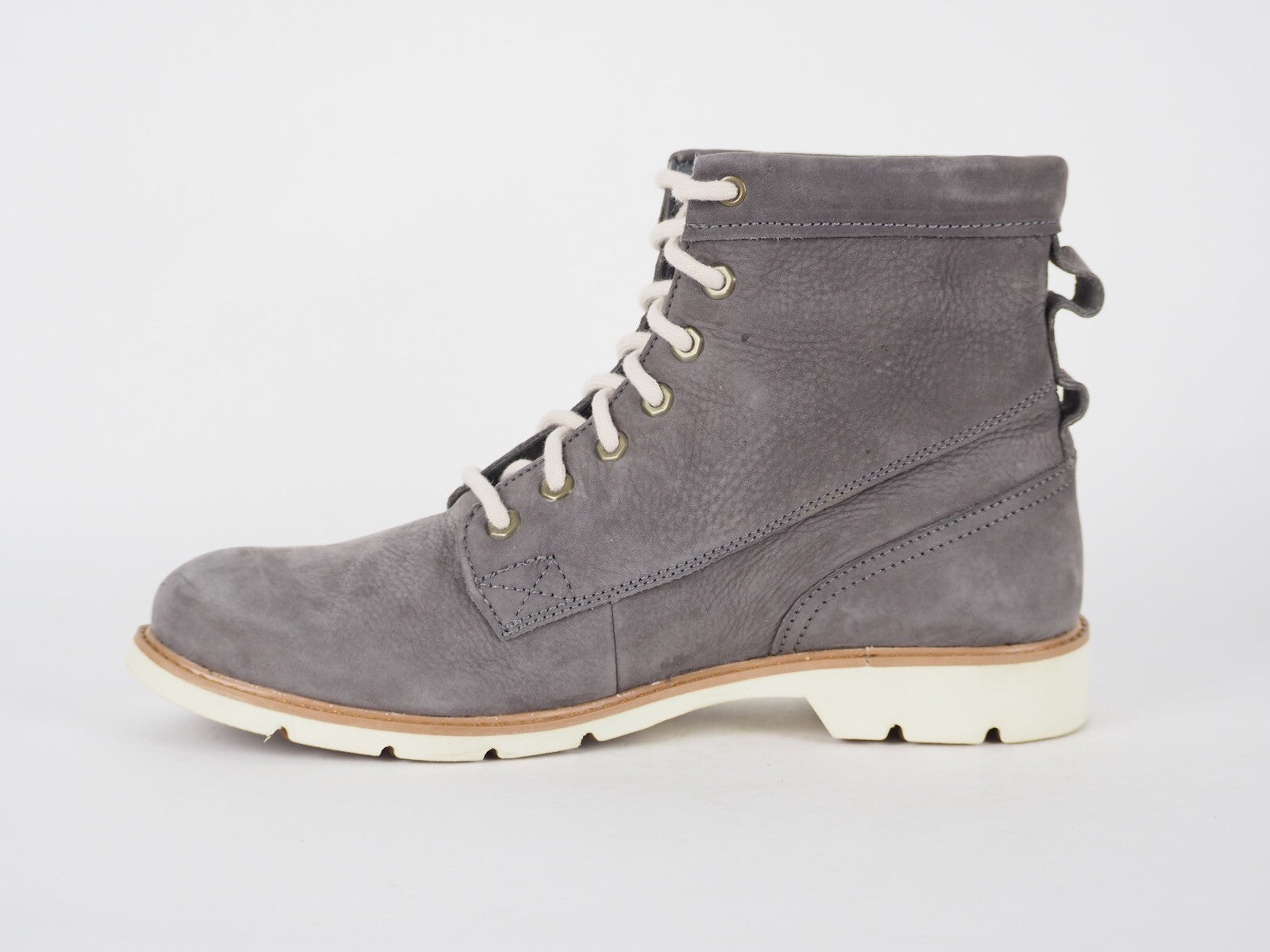 Womens Timberland Bramhall A11K1 Grey Leather Lace Up Casual Warm Chukka Boots