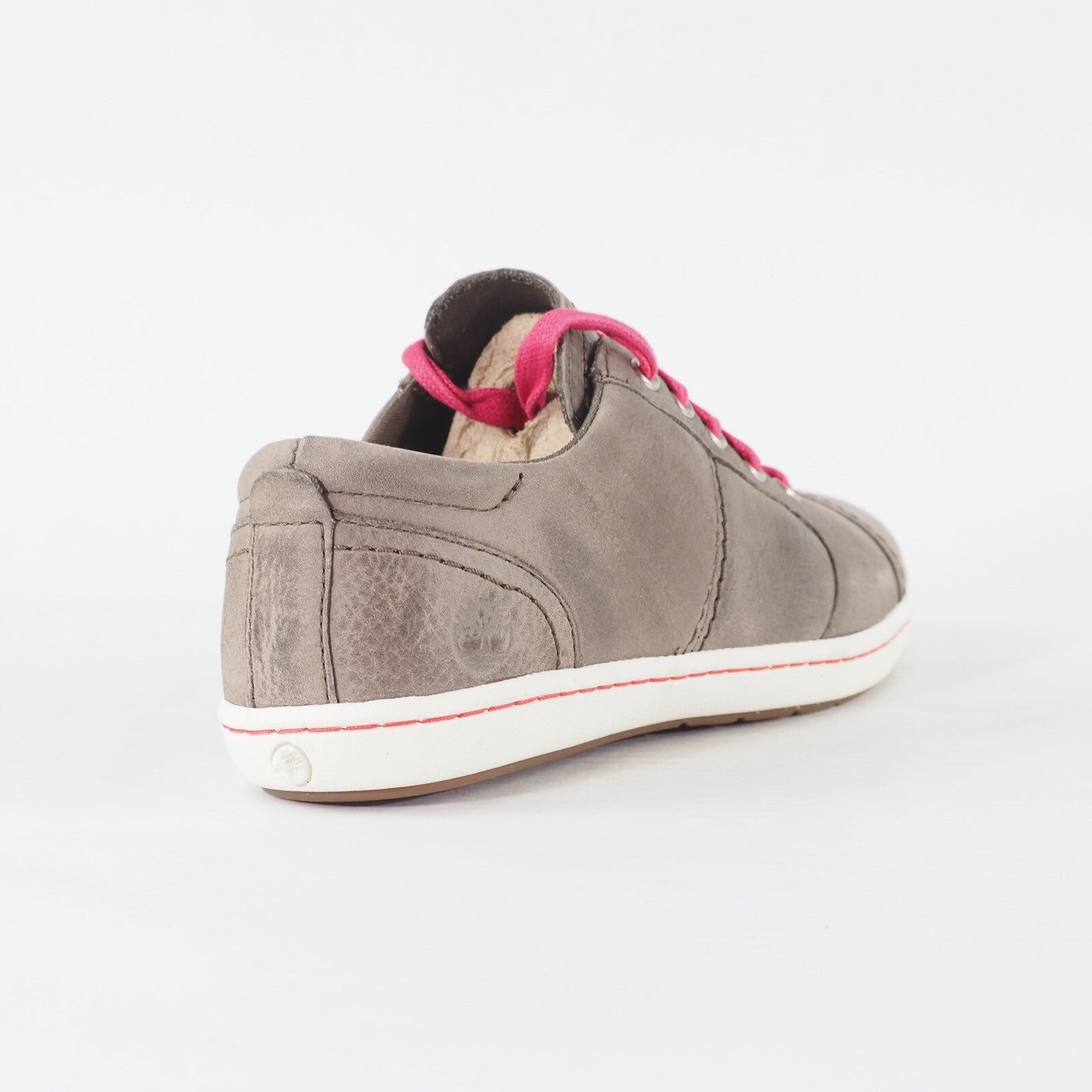 Womens Timberland EK Northport Ox 8037A Medium Grey Leather Lace Up Casual Shoes