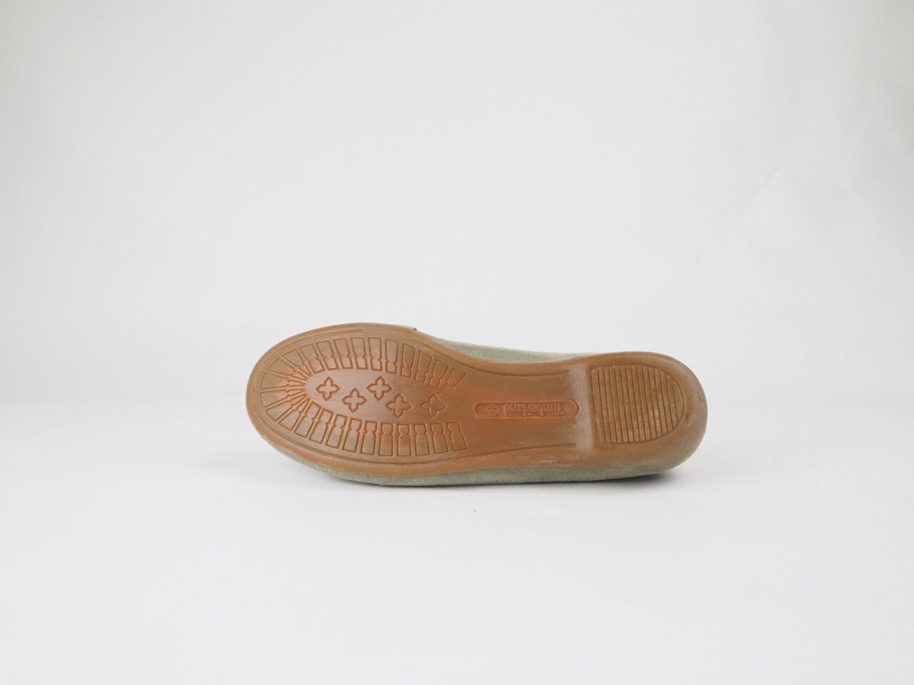 Womens Timberland Falmouth Ballerina 8017R Leather Slips On Flat Grey Shoes