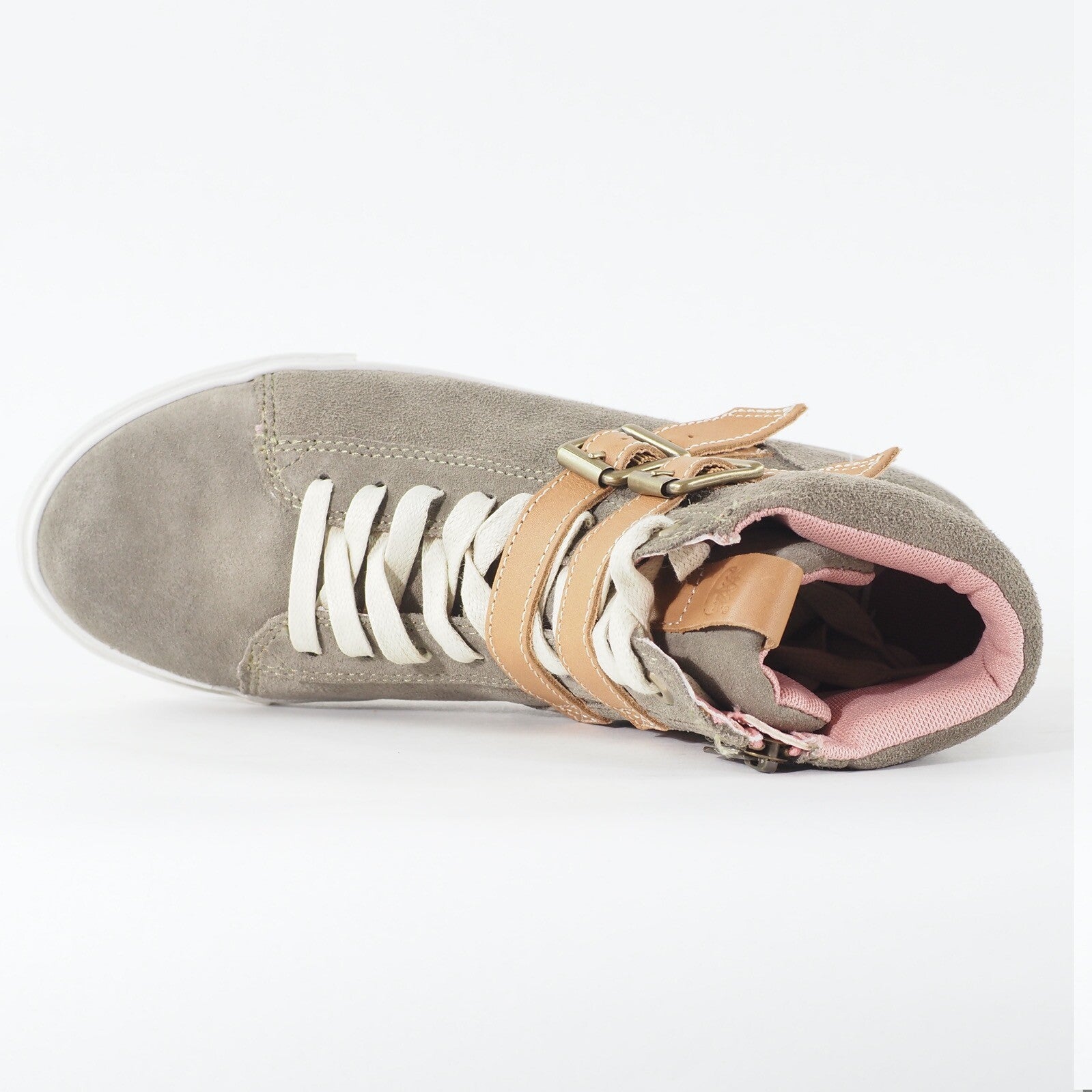 Womens Timberland Glastonbury Chukka 8954A Light Grey Suede Lace Trainers Boots