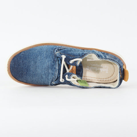 Womens Timberland Hookset Ox 8422B Dark Blue Denim Lace Up Casual Everyday Shoes