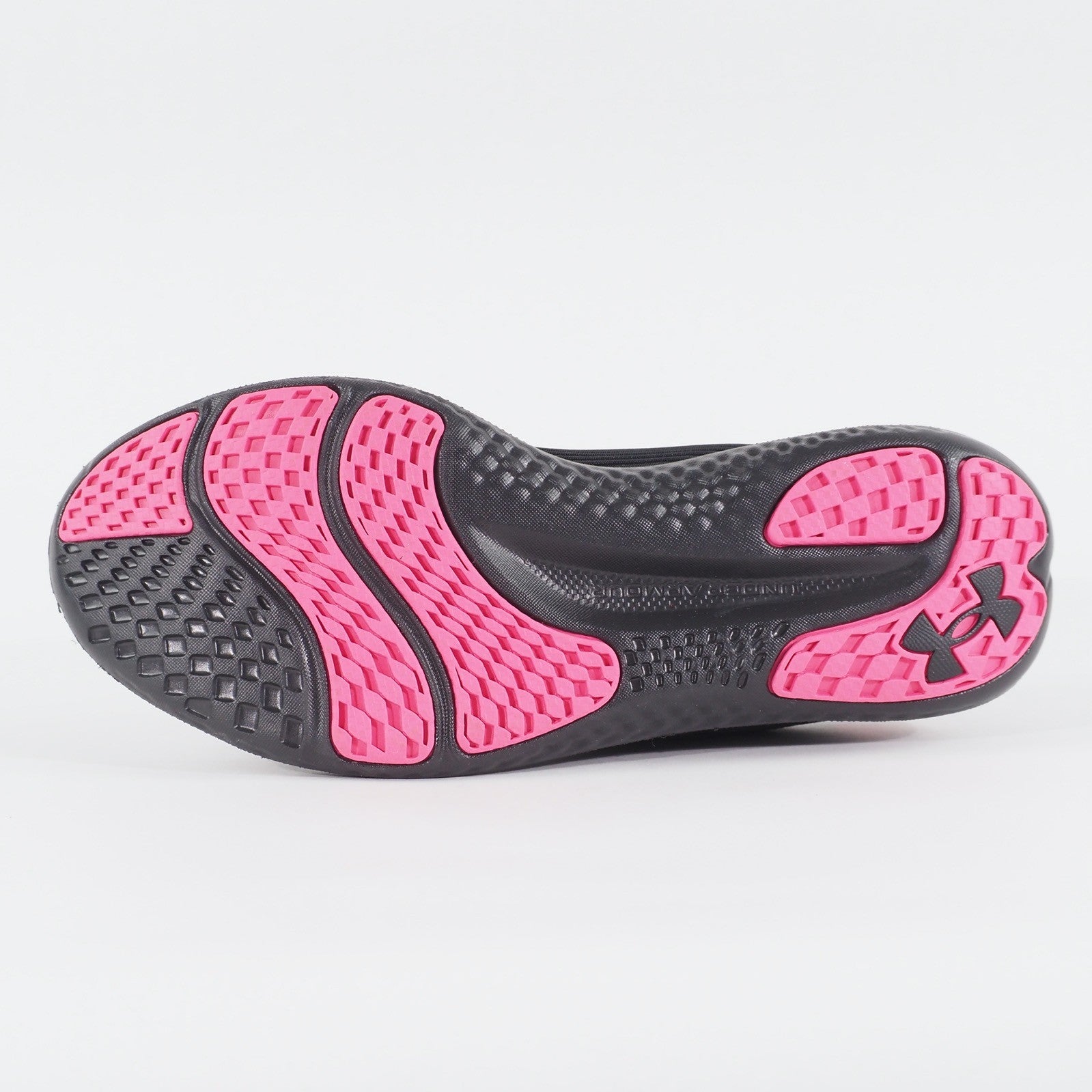 Womens Under Armour Speed Swift Black Pink Mesh Running Lace Up Sports Trainers