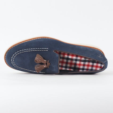 Mens Timberland Stormlite Tassel 9014B Navy Blue Leather Slip On Casual Shoes