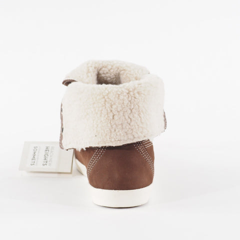 Womens Timberland Glastenbury 8646A Brown Lace Up Leather Walking Folding Boots