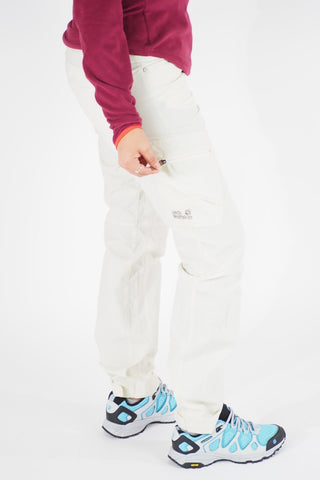 Womens Jack Wolfskin 1502821 White Sand Warm Windproof Outdoor Hiking Trousers