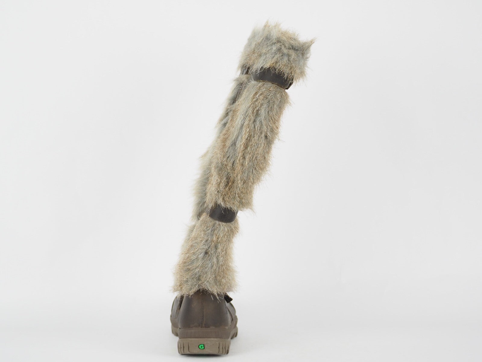 Womens Timberland Mount Holly 3457R Brown Leather Zip Up Tall Fur Winter Boots