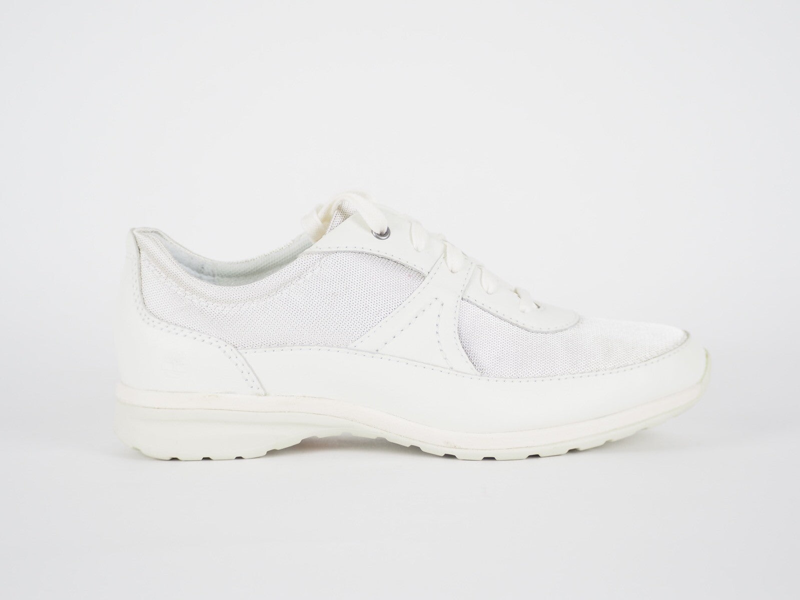 Womens Timberland Killington Park 14642 Off White Leather Fabric Laced Trainers