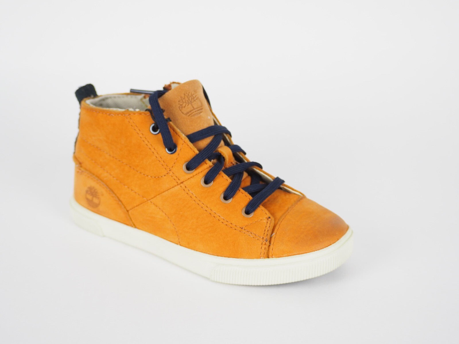 Boys Timberland Hookset Camp A12A5 Wheat Leather Casual Lace Up Winter Boots