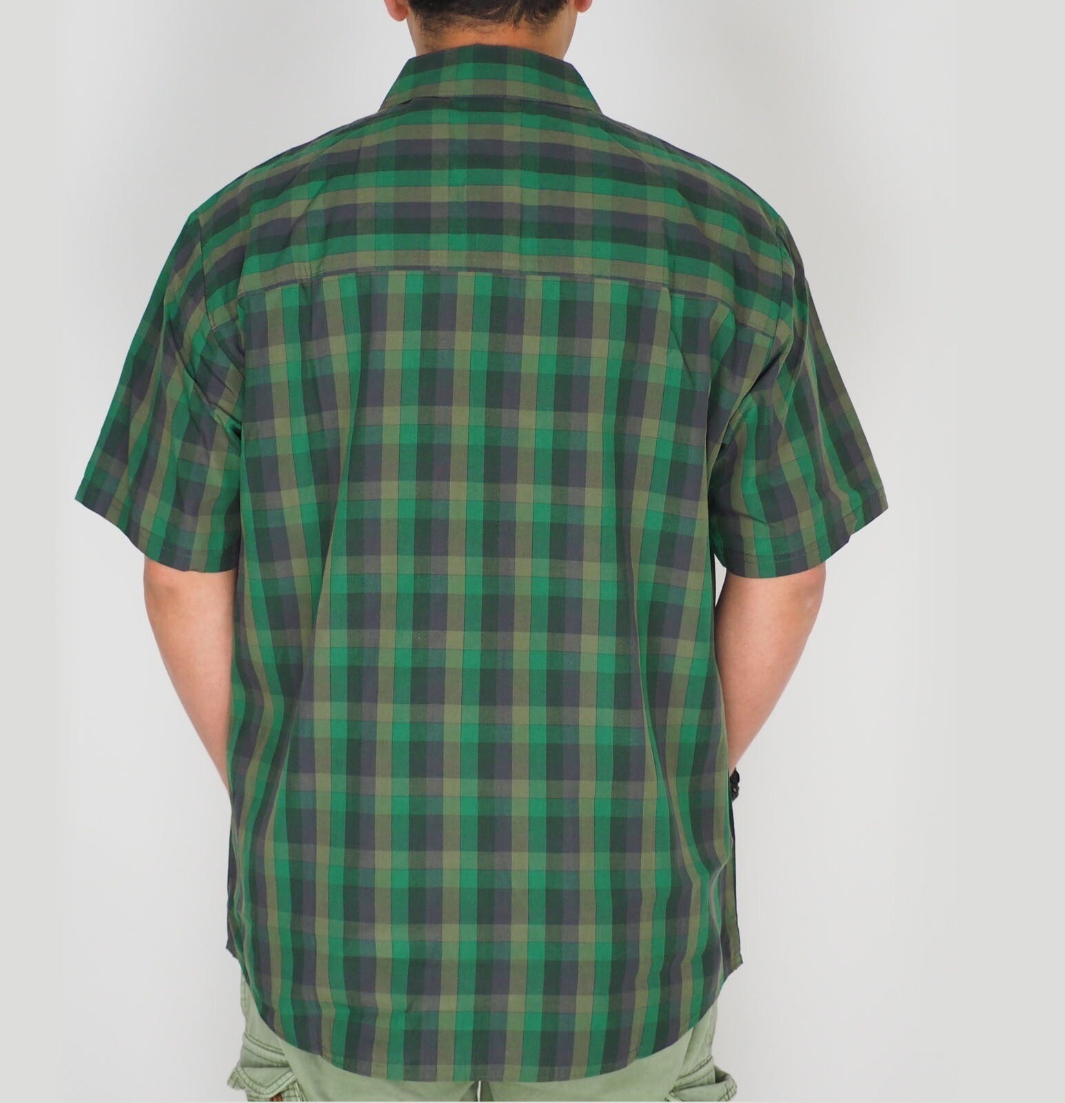 Mens Jack Wolfskin 5007861 Spruce Checks Short Sleeved Shirt 