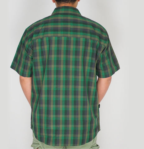 Mens Jack Wolfskin 5007861 Spruce Checks Short Sleeved Shirt 