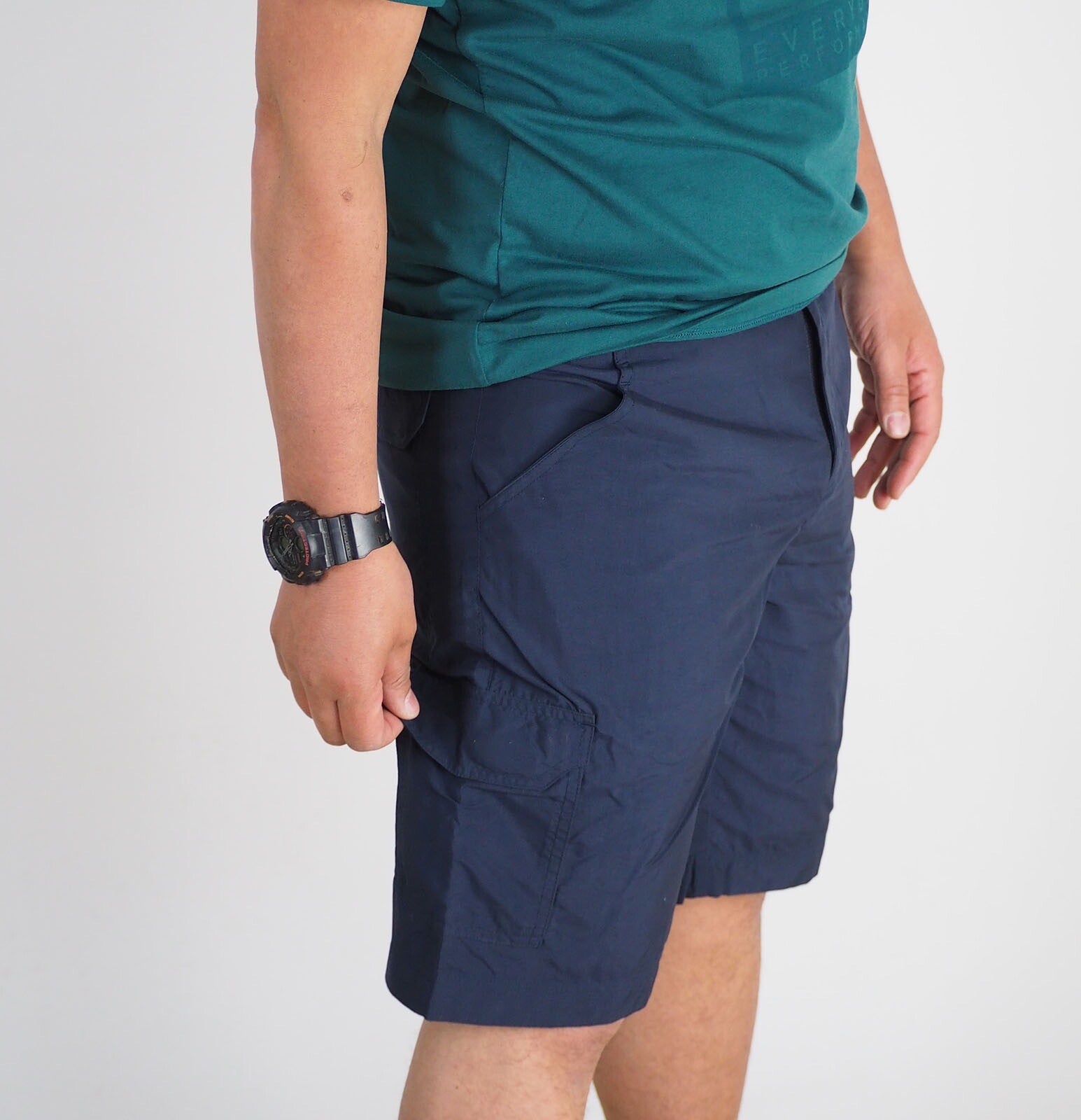 Mens Jack Wolfskin Barrington 5004512 Night Blue Comfort Fit Light Summer Shorts