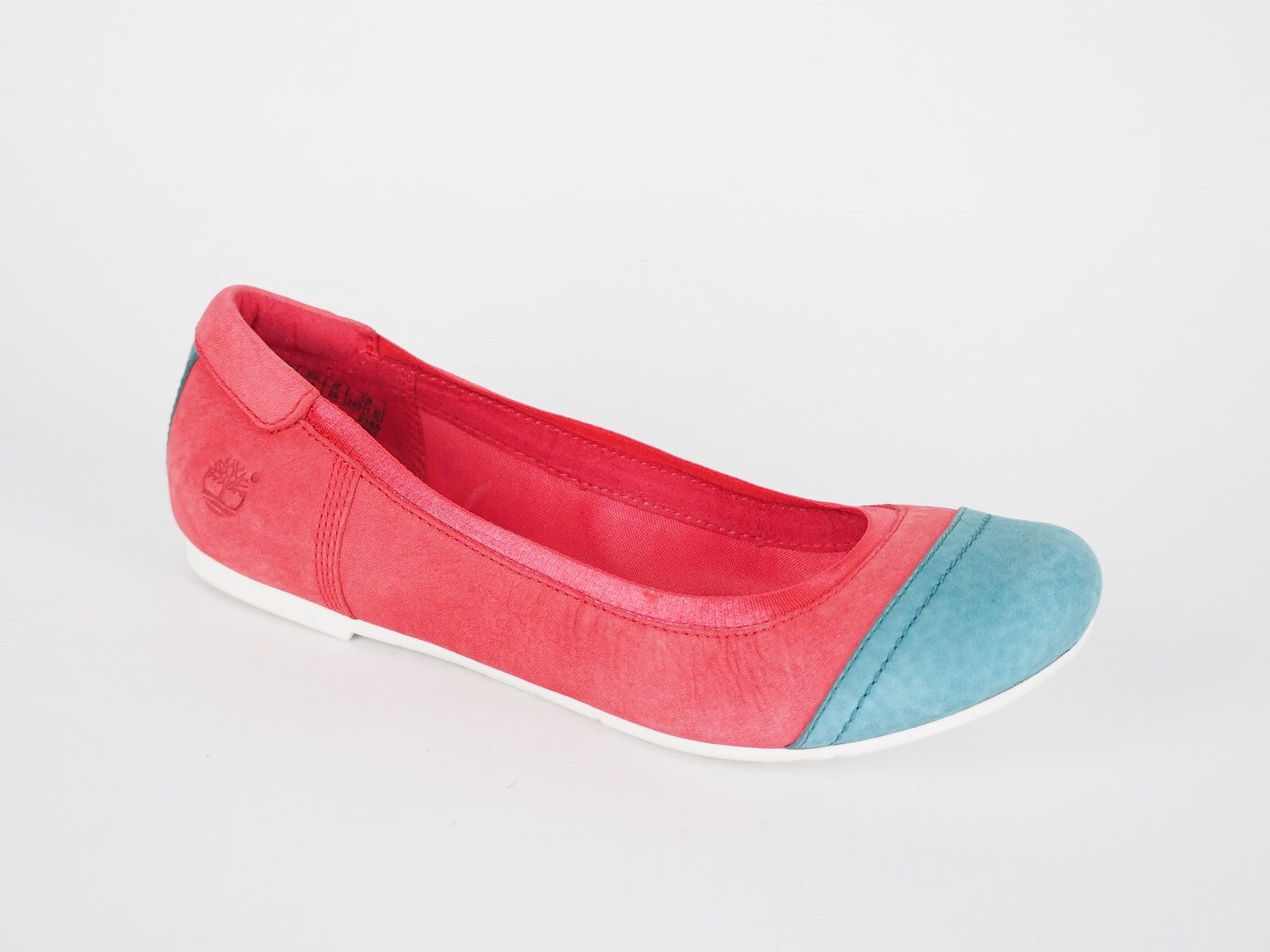 Womens Timberland Earthkeepers 8416A Pink Leather Light Ballerina Shoes Flats