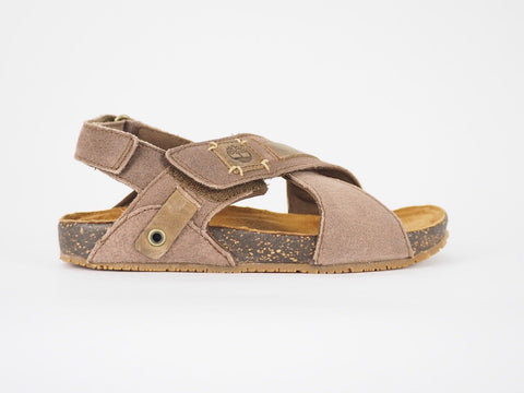 Unisex Timberland Stnybrk 4273R Brown Leather Casual Summer Kids Walking Sandals