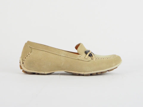Womens Timberland Janae Loafer 37364 Beige Leather Casual Comfort Loafers
