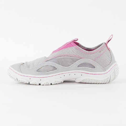 Womens Timberland Wake 58621 Grey Mauve Fabric Slip On Casual Trainer Shoes