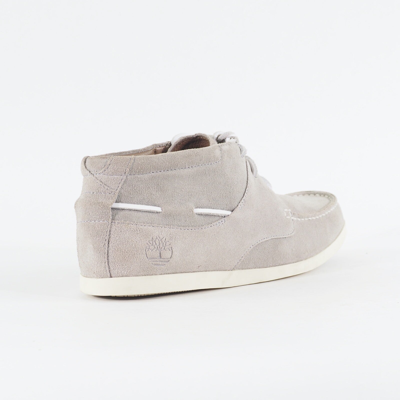 Mens Timberland Earthkeepers 6467R Light Grey Leather Lace Chukka Casual Boots