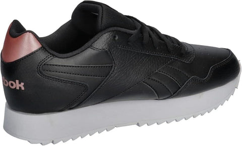 Womens Reebok Glide Ripple Doubl ID1961 Casual Walking Lace Up Black Trainers