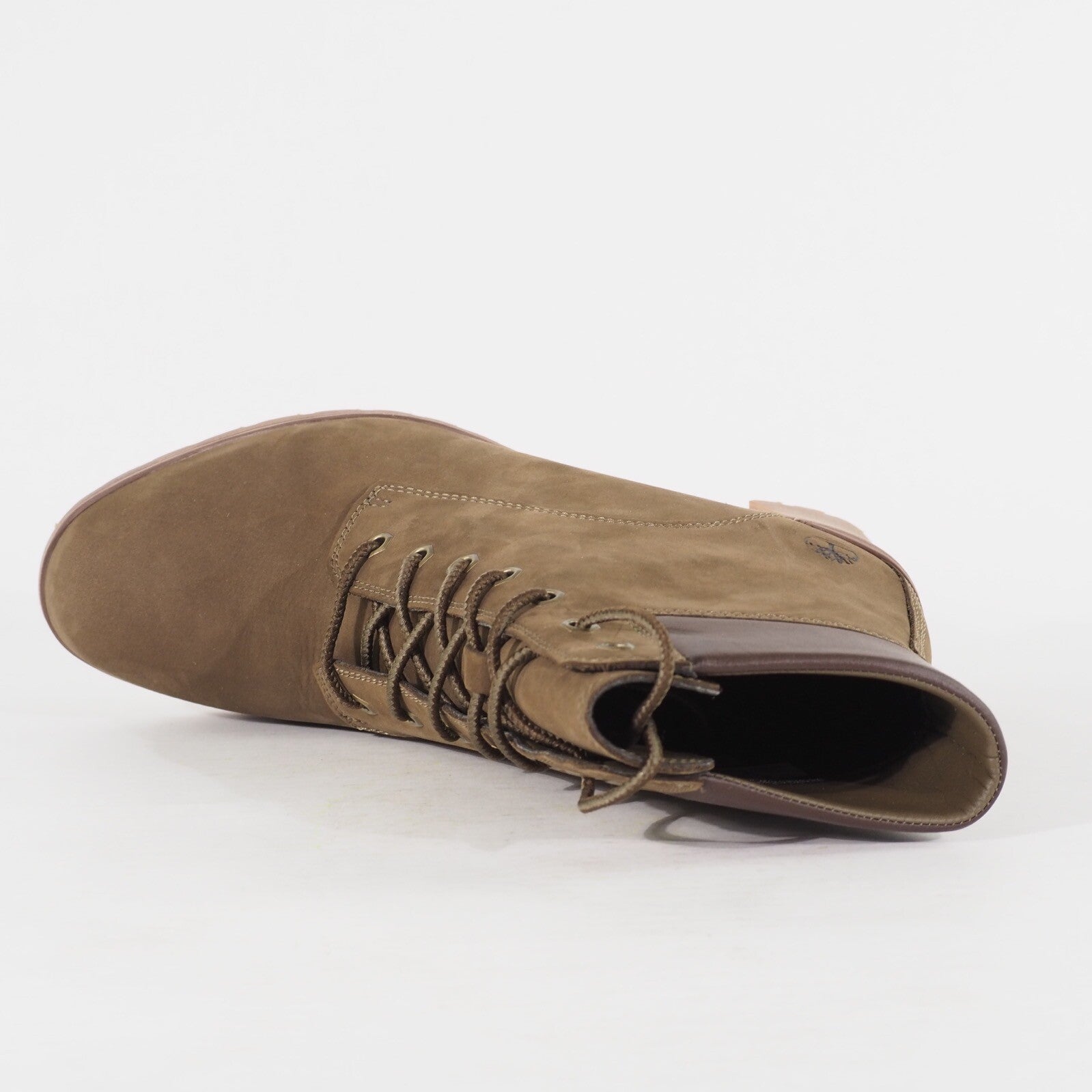 Womens Timberland 6 Inch Premium A1TMV Brown Leather Lace Casual Walking Boots