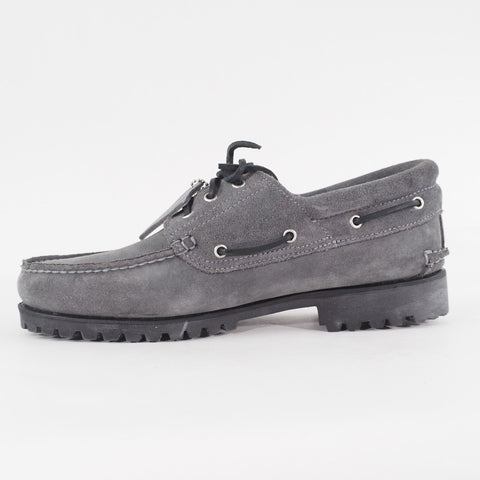 Mens Timberland Premium A68QB Medium Grey Leather Lace up Boat Shoes
