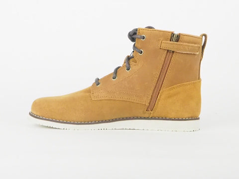 Juniors Timberland Newmarket Chukka A1CEE Wheat Leather Lace Up Boots