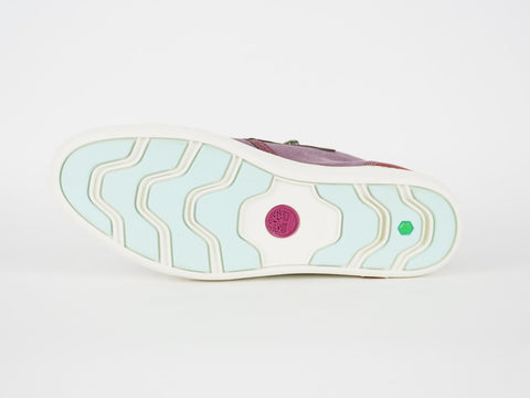 Womens Timberland Amherst A16WX Grape Wine Leather Casual Trainers Chukka Boots