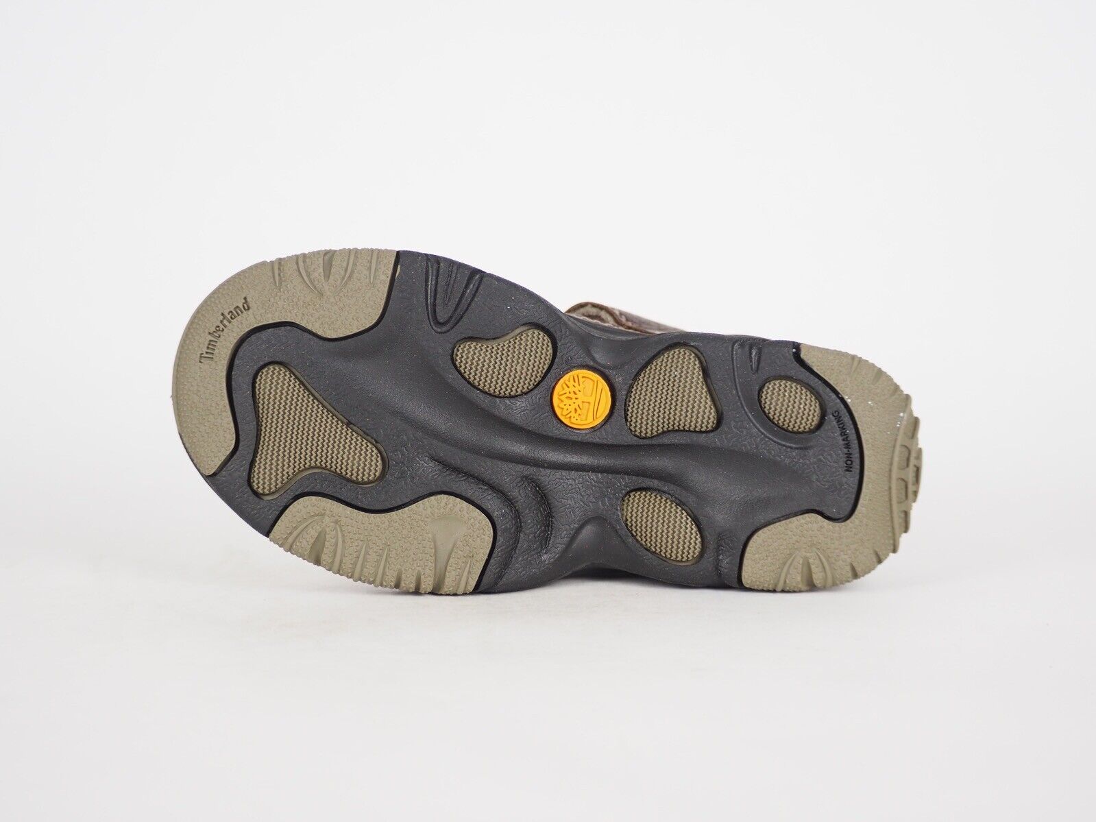 Boys Timberland Fisherman 46787 Brown Leather Hook & Loop Fisherman Sandals