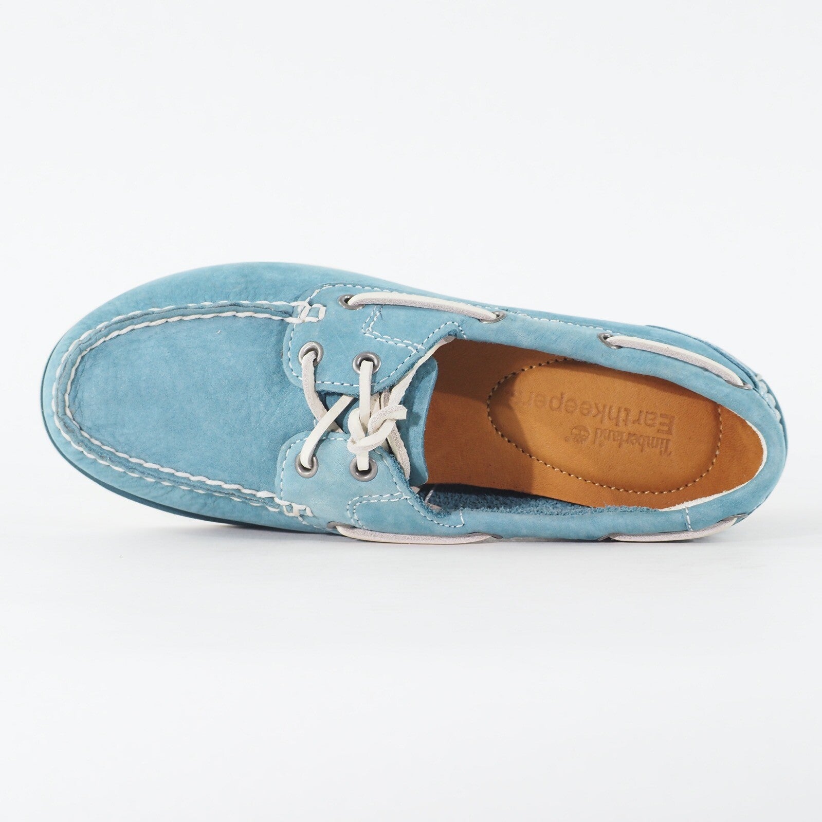 Womens Timberland Classic 3936R Dark Teal Leather Lace Up Casual Boat Shoes