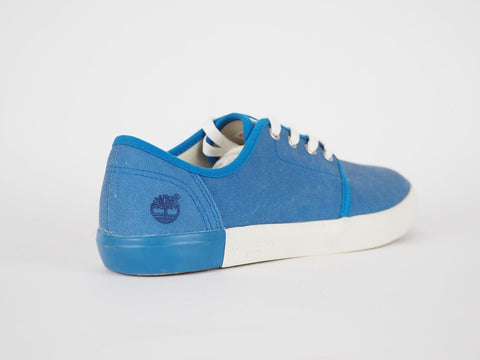 Mens Timberland Newport Bay A1AY2 Blue Canvas Lace Up Trainers