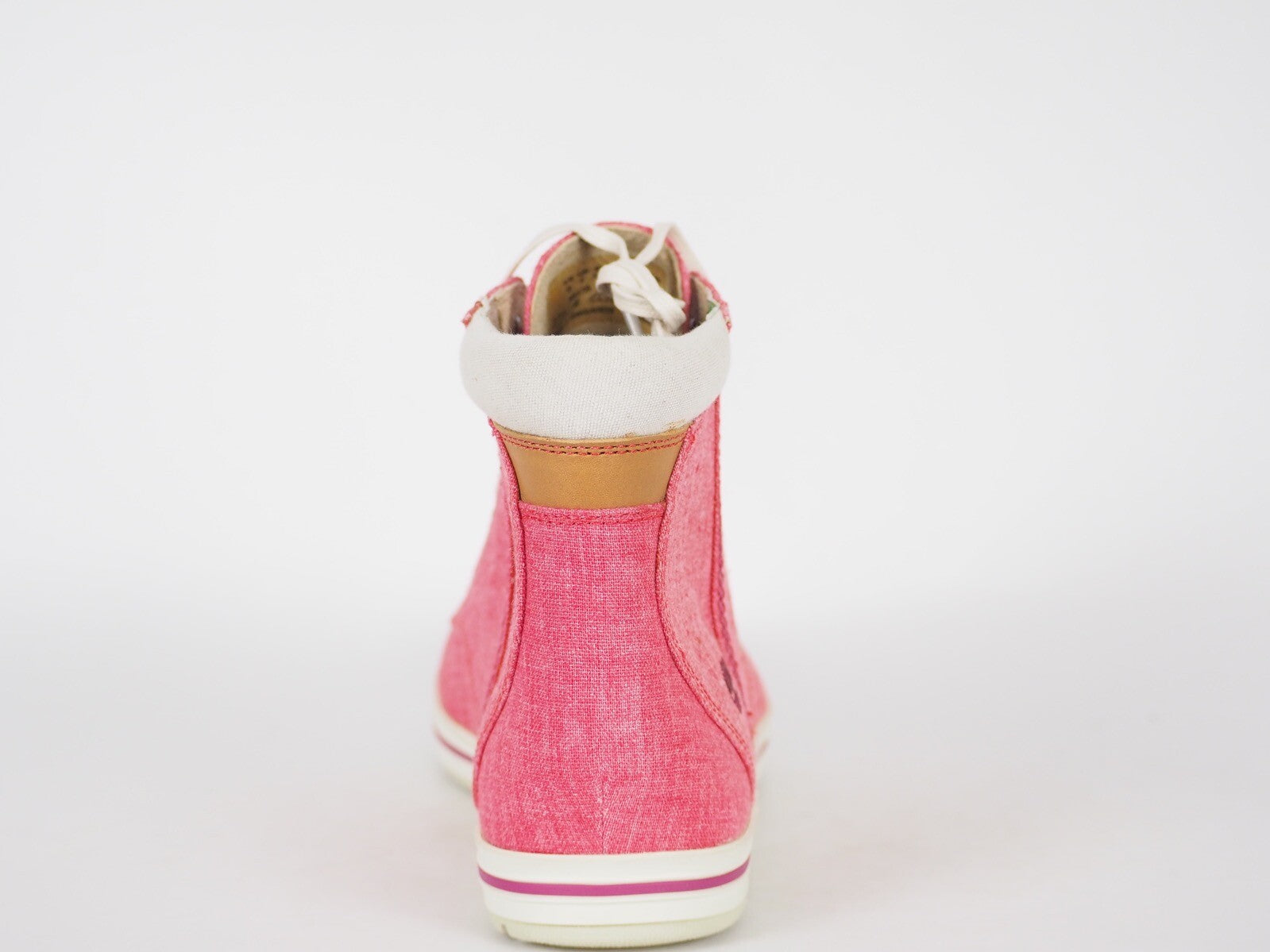 Womens Timberland EK Casco Bay Canvas 8947A Casual Pink Lace Up Chukka Boots