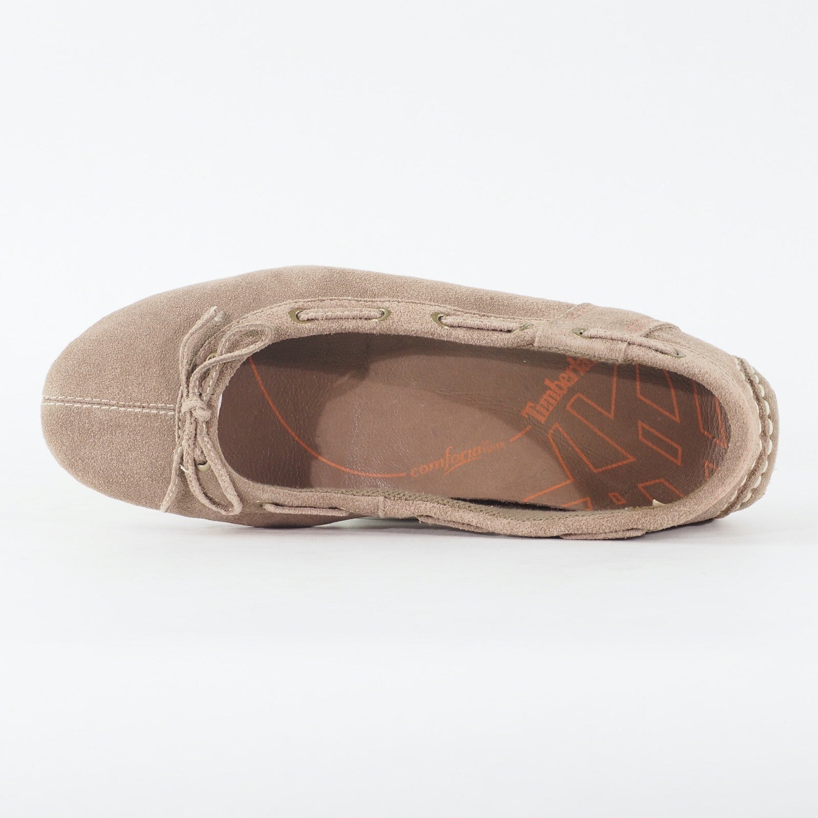 Womens Timberland Baldaci Ballerina 83396 Taupe Leather Slip On Casual Shoes