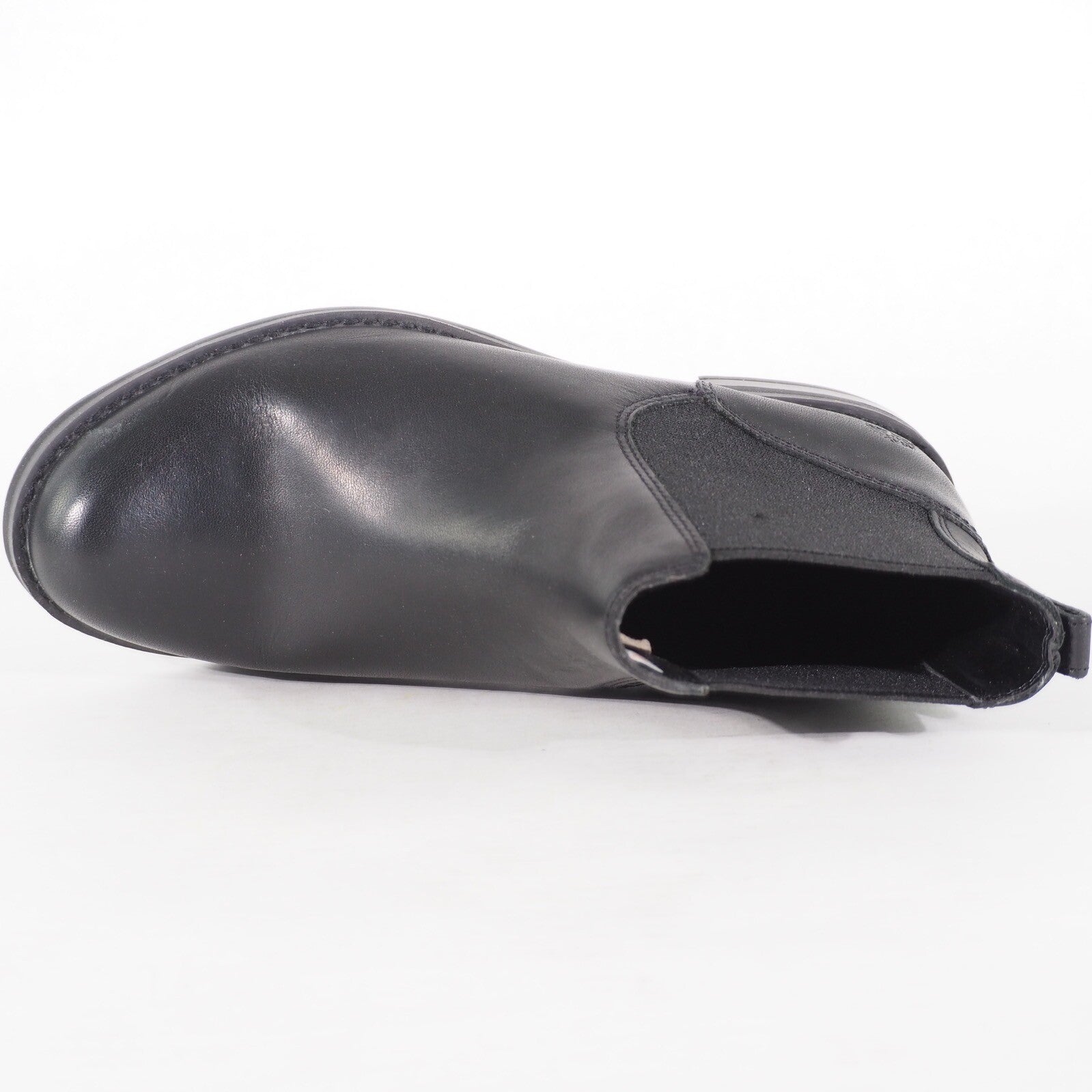 Womens Timberland Magby Chelsea A1KHL Black Leather Pull On Casual Walking Boots