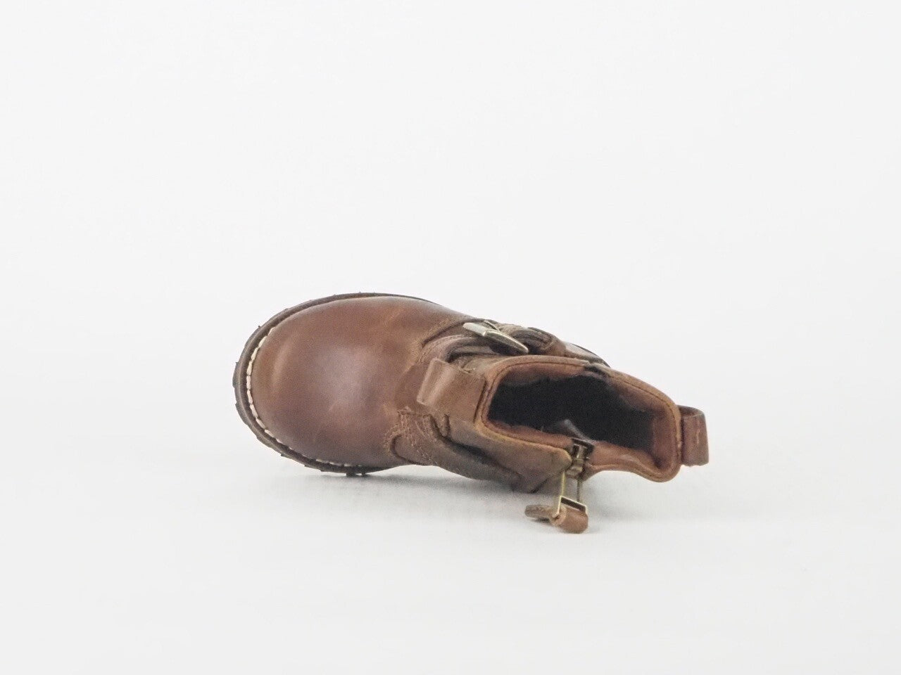 Toddlers Timberland Asphalt Trail 60896 Brown Leather Kids Zip Waterproof Boots